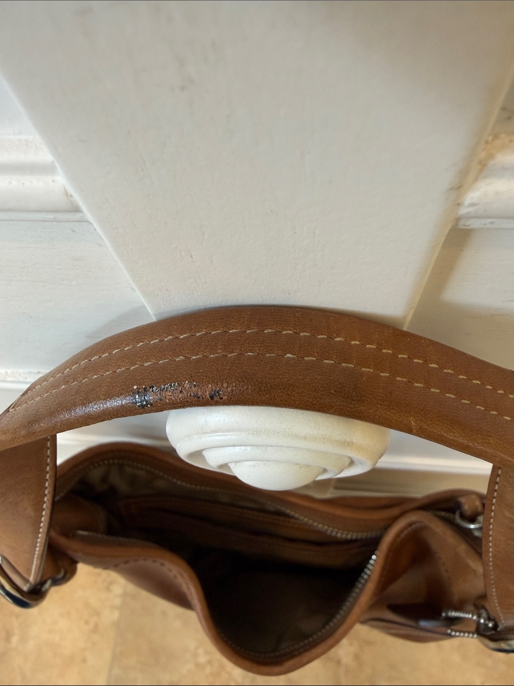 Vintage Coach Tan SoHo Mini Hobo Purse 4283 - Picture 12 of 12
